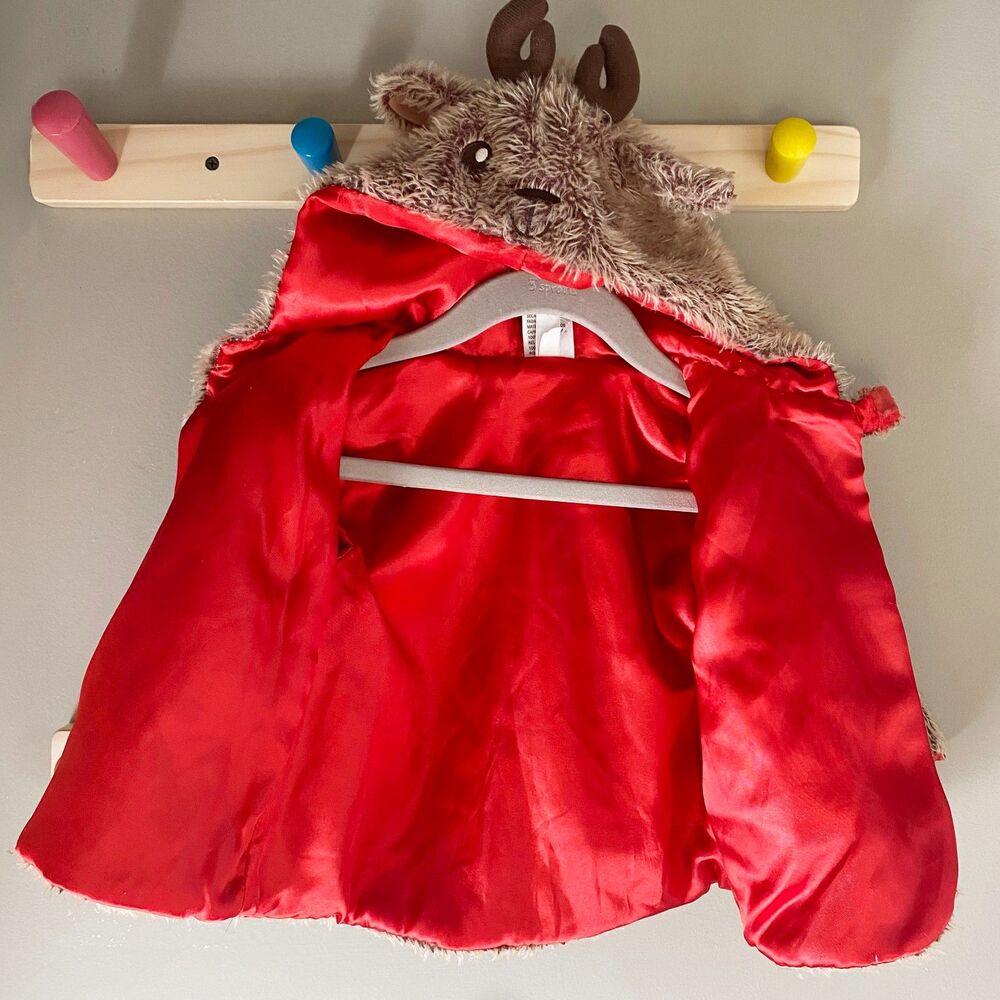 NWOT Baby Gund Whimsy Wishes Reindeer Cape Coat 6-18m - Picture 5 of 8